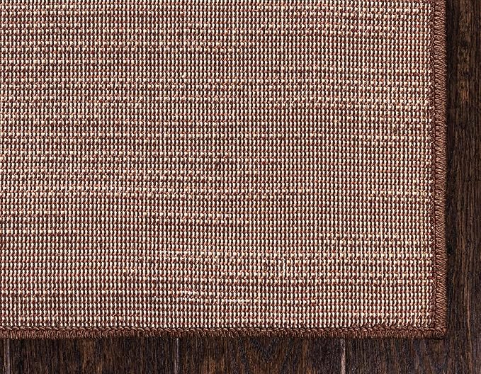 Unique Loom Autumn Collection Modern Contemporary Casual Abstract Area Rug, 5' 3" x 8', Multi/Dark Brown
