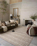 Loloi Amber Lewis Bexley Collection BEX-02 Taupe/Natural 4'-0" x 6'-0" Accent Rug Neutral, Textured, Living, Bedroom, Dining, Carpet