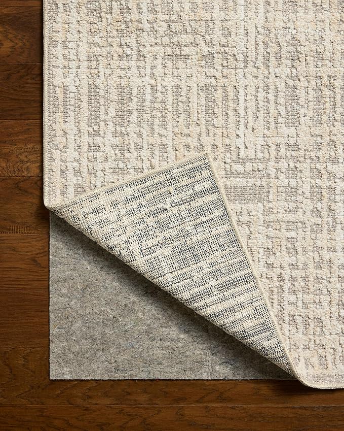 Loloi Amber Lewis Bexley Collection BEX-07 Natural/Dove 4'-0" x 6'-0" Accent Rug Neutral, Textured, Living, Bedroom, Dining, Carpet