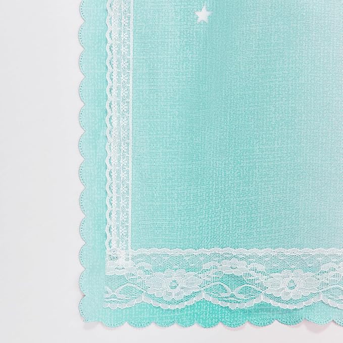 XiDi Curtains for Bedroom Decor, Rainbow PinkPuGreen-34-96
