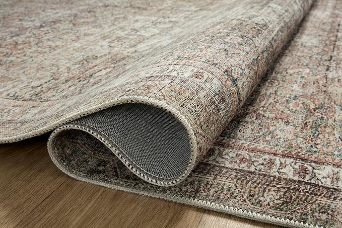 Loloi Chris Loves Julia Jules Collection JUL-09 Ink/Terracotta 8'-6'' x 11'-6'', .13" Pile Height, Area Rug