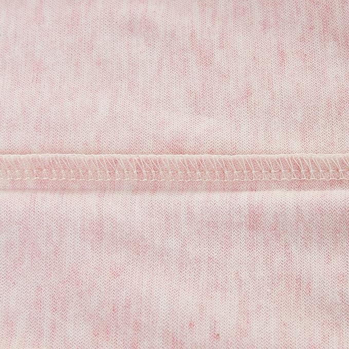 Oubonun 100% Jersey Cotton Body Pillow Cover with Zipper - Luxury Soft Removable Pillow Case - Long Fuzzy - Knitted (Baby Pink, 21"X54")
