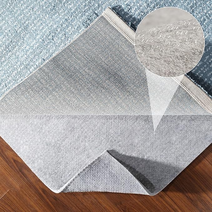 Resare Non Slip Rug Pad Gripper Extra Thick Dual Surface Felt Under Rug for Area Rugs and Hardwood Floors,Super Cushioned Non Skid Carpet Padding - 4x6 Feet 1/4" Double-Sided Non Slip