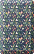 Ophanie Kitchen Mats for Floor, 3/4 inch Thick, 20x32 Anti Fatigue Cushioned Mat, Kitchen Rugs, Waterproof, Comfort Ergonomic Standing Mat for Office, Home, Sink, Blue Flower Non-Slip Ridged Bottom