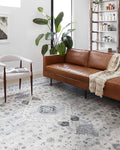 Loloi Skye Collection SKY-02 Silver/Grey 9'-0" x 12'-0" Area Rug