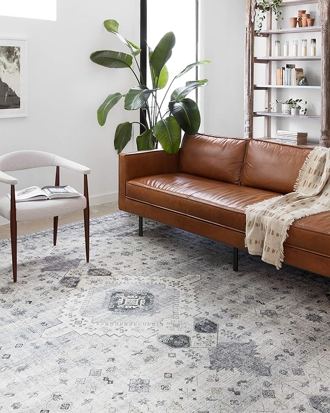 Loloi Skye Collection SKY-02 Silver/Grey 2'-6" x 10'-0" Runner Rug