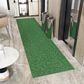 Ottomanson 2' x 28' Hallway Runner with Scraper Pile Extra Durable Non-Slip Rug Mat for Indoor & Outdoor Use - Ideal for Kitchen, Entryway, Patio & Garage - High-Traffic Carpet, Green