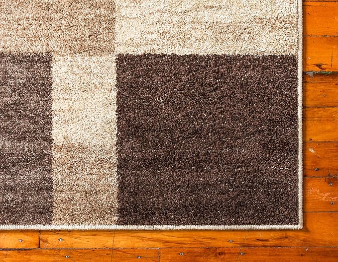 Unique Loom Autumn Collection Area Rug - Providence (2' x 6' 1" Runner, Light Brown/ Beige)
