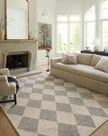 Loloi Chris Loves Julia Francis Collection FRA-01 Beige/Charcoal 5'-0" x 7'-6" Area Rug