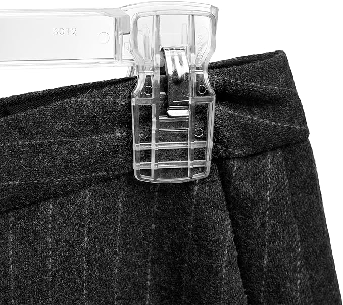 DEILSY™ Pants Hangers with Clips – Space Saving Pants Hangers - Stylish Jeans Hangers for Closet Organization - Durable Hangers for Pants, Skirts, Jeans, Shorts, Trousers - 30 Pack