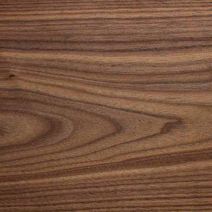 LKTART Square Coffee Table for Living Room, Accent Fluted Coffee Table with Storage, Modern Solid Wood Veneered Large Center Tea Table for Small Space Apartment (35.4''D×16''H-Walnut)