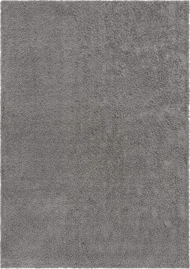 Unique Loom Solid Shag Collection Area Rug (10' x 13' 11" Rectangle, Cloud Gray)