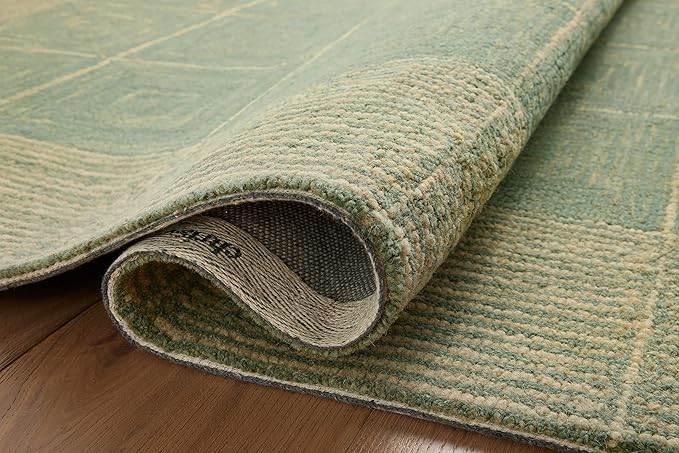 Loloi Chris Loves Julia Francis Collection FRA-02 Green/Natural 3'-6" x 5'-6" Accent Rug