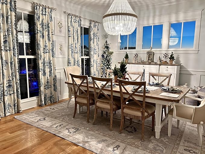 Fame Rugs Gray Modern Oushak Rug 8x10, Vintage Turkish Colorful Oriental Washable Antique Inspired Large Area Rugs, Luxury Living Room Bedroom (Gbeige, 7'6 x 10')