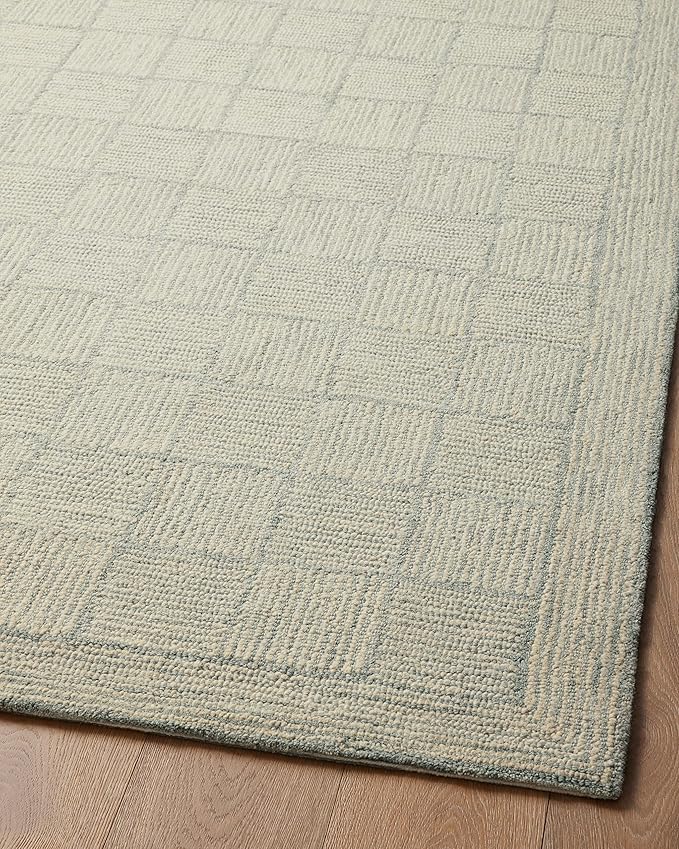 Loloi Chris Loves Julia Francis Collection FRA-03 Silver/Sky 7'-9" x 9'-9" Area Rug