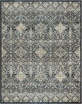Gertmenian Indoor Boho Accent Rug - 3x5 Small, Non Slip, Super Strong, Ideal for High Traffic Areas in Bedroom, Living Room, Kitchen - Tanis, Anthrocite, 28526