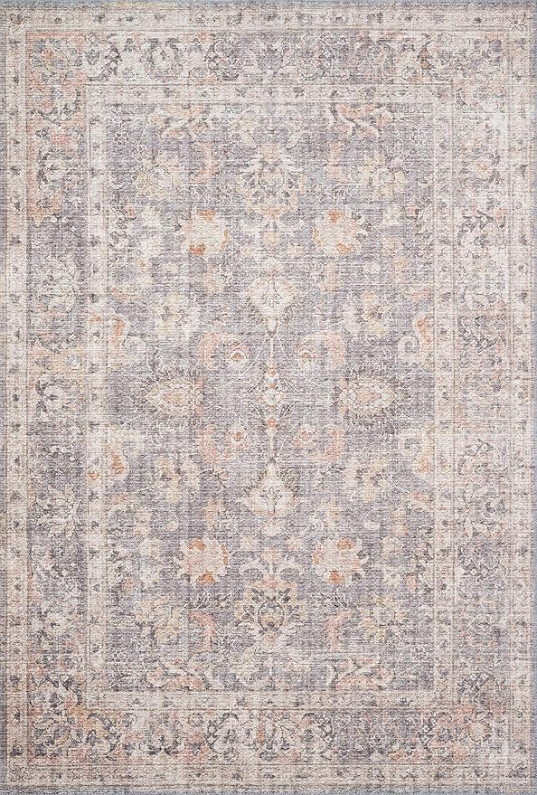Loloi II Skye Collection SKY-01 Grey/Apricot 2'-6" x 7'-6" Runner Rug