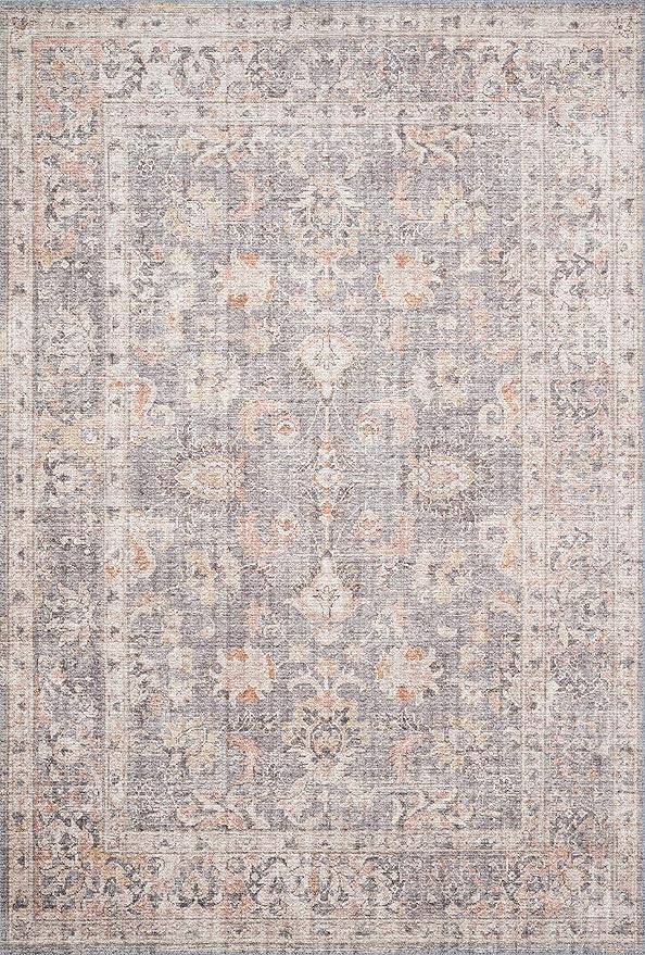 Loloi II Skye Collection SKY-01 Grey/Apricot 3'-6" x 5'-6" Accent Rug