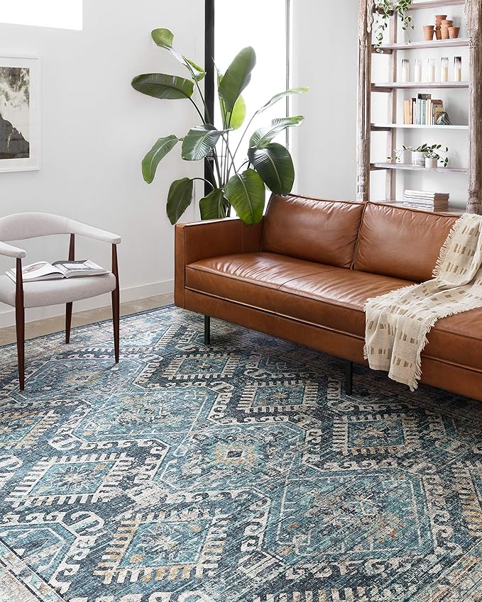 Loloi Skye Collection SKY-03 Denim/Natural 2'-0" x 5'-0" Accent Rug
