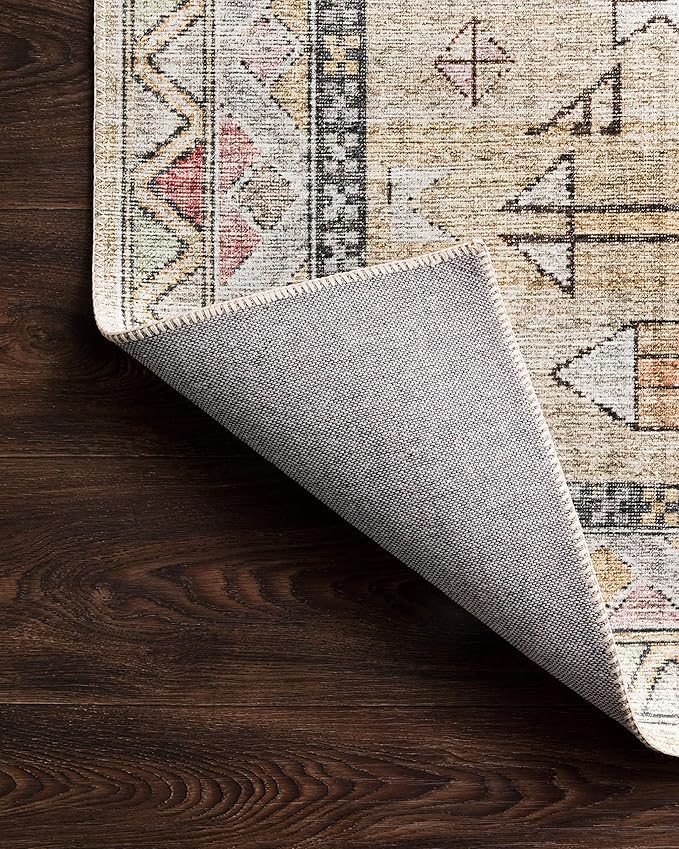 Loloi II Skye Collection SKY-04 Gold/Blush 2'-6" x 7'-6" Runner Rug