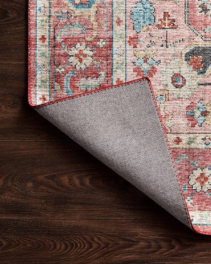 Loloi Skye Collection SKY-05 Brick/Ocean 9'-0" x 12'-0" Area Rug
