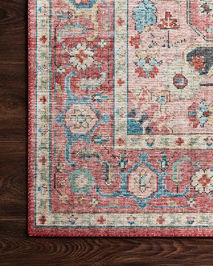 Loloi Skye Collection SKY-05 Brick/Ocean 2'-6" x 10'-0" Runner Rug