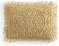 Beatrice Home Fashions Medallion Chenille Bedspread, King Sham, Gold