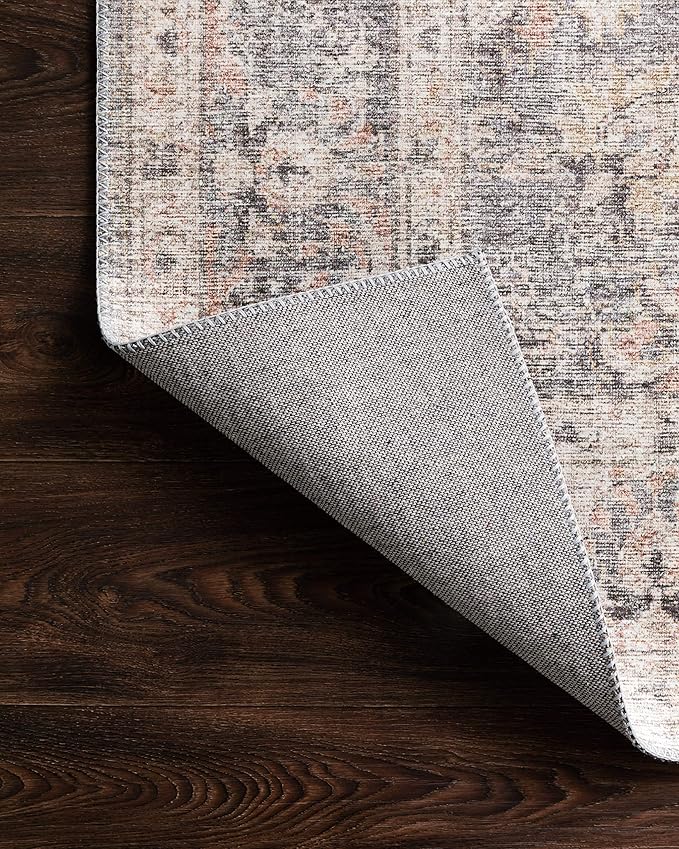 Loloi II Skye Collection SKY-01 Grey/Apricot 5'-0" x 7'-6" Area Rug