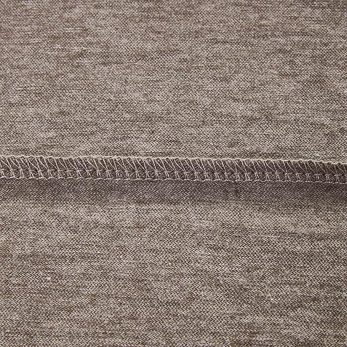 Oubonun 100% Jersey Cotton Body Pillow Cover with Zipper - Luxury Soft Removable Pillow Case - Long Fuzzy - Knitted (Light Brown, 21"X54")