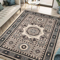 Keen Home Design 6x9 Rug - Machine Washable Area Rug with Non-Slip Backing, Ideal for Living Room, Dining Room, Bedroom - Vintage, Easy Clean, Durable, Low Pile Rug - (6' x 9')