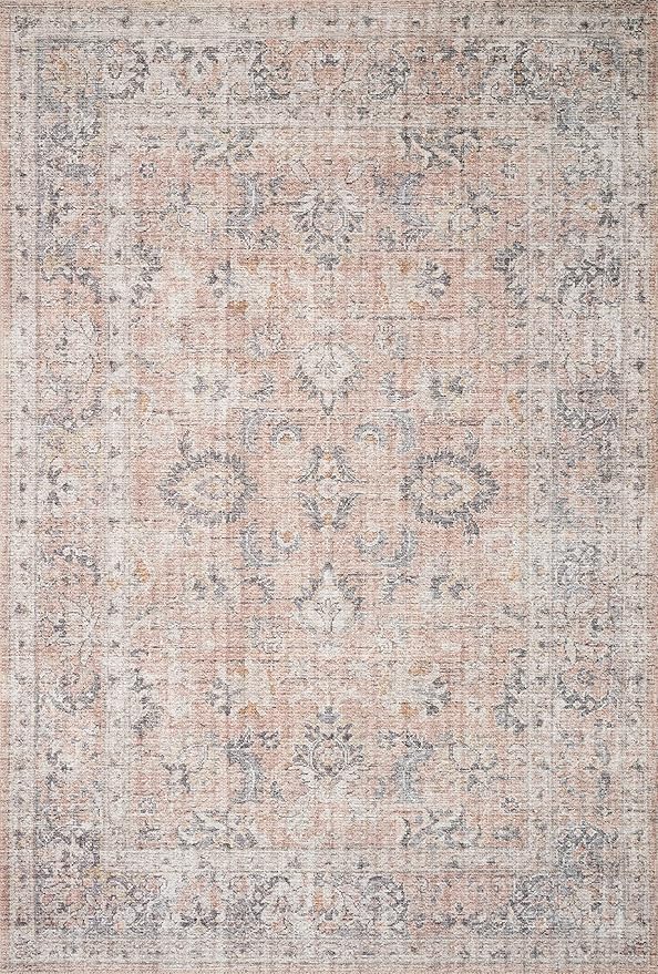 Loloi II Skye Collection SKY-01 Blush/Grey 5'-0" x 7'-6" Area Rug