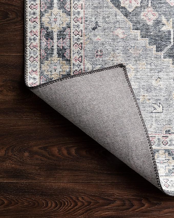 Loloi Skye Collection SKY-02 Charcoal/Multi 6'-0" x 9'-0" Area Rug