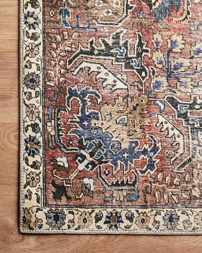 Loloi Chris Loves Julia Jules Collection JUL-01 Merlot/Multi 2'-6'' x 12'-0'', .13" Pile Height, Runner Rug