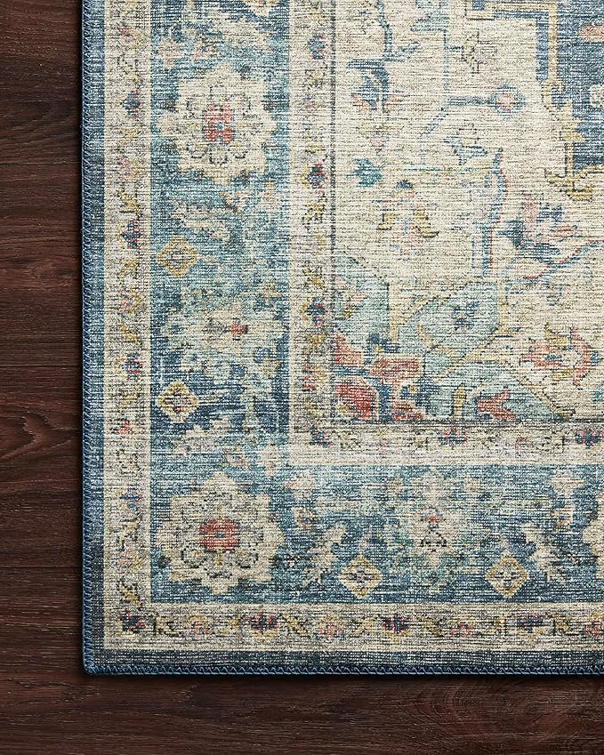 Loloi II Skye Collection SKY-12 Ocean/Multi 2'-3" x 3'-9" Accent Rug