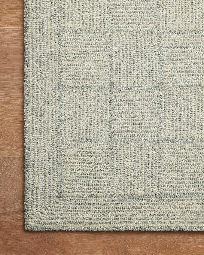 Loloi Chris Loves Julia Francis Collection FRA-03 Silver/Sky 3'-6" x 5'-6" Accent Rug