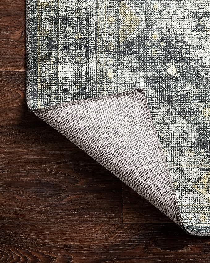 Loloi II Skye Collection SKY-09 Graphite/Silver 7'-6" x 9'-6" Area Rug