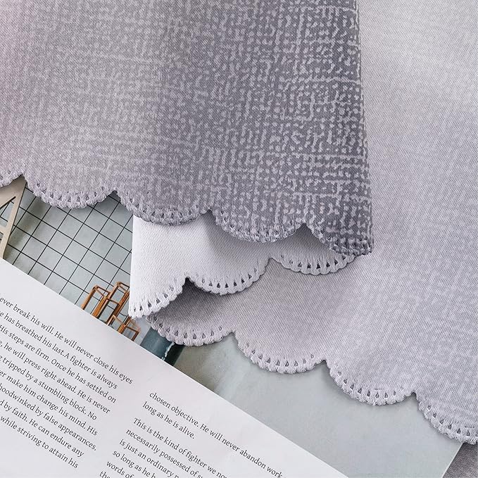 XiDi Curtains for Bedroom Decor, Rainbow Pink-Grey-52-90
