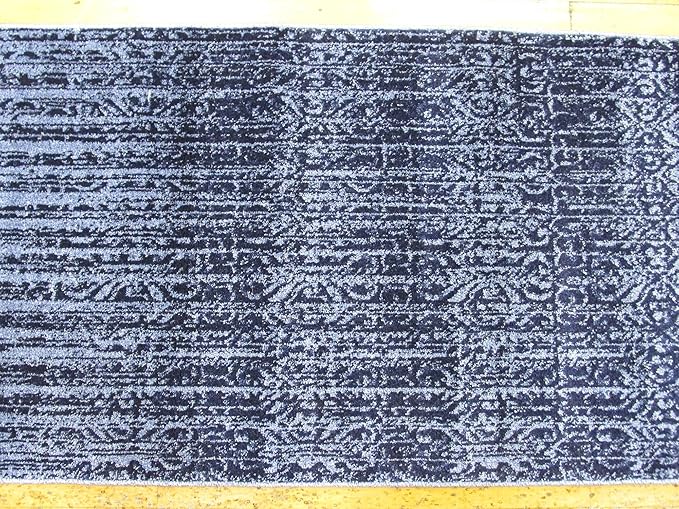 Unique Loom Del Mar Collection Area Rug - Jennifer (2' 7" x 10' Runner, Blue/ Navy Blue)