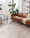 Loloi II Skye Collection SKY-01 Blush/Grey 5'-0" x 7'-6" Area Rug