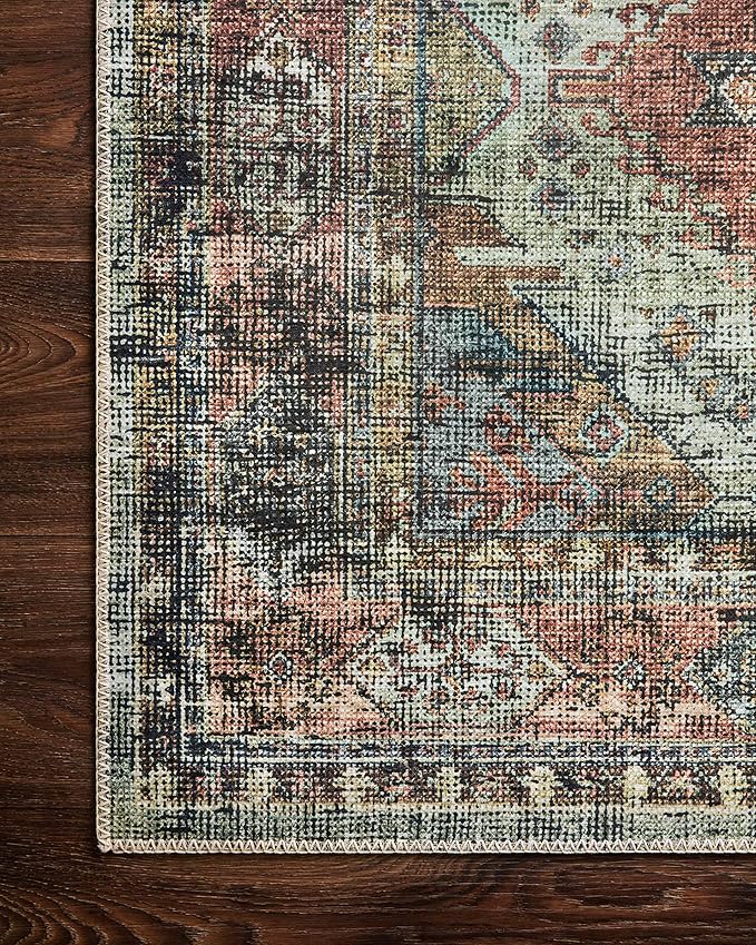 Loloi Skye Collection SKY-06 Apricot/Mist 2'-0" x 5'-0" Accent Rug