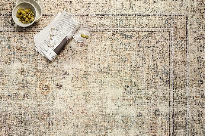 Loloi Margot Collection MAT-01 Antique/Sage 8'-6" x 11'-6" Area Rug feat. CloudPile, No-Shed Easy Clean Large Patterned Area Rug for Living Room, Bedroom, Dining Area
