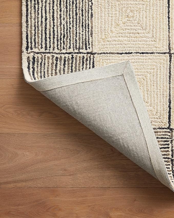 Loloi Chris Loves Julia Francis Collection FRA-02 Cream/Black 2'-6" x 7'-6" Runner Rug