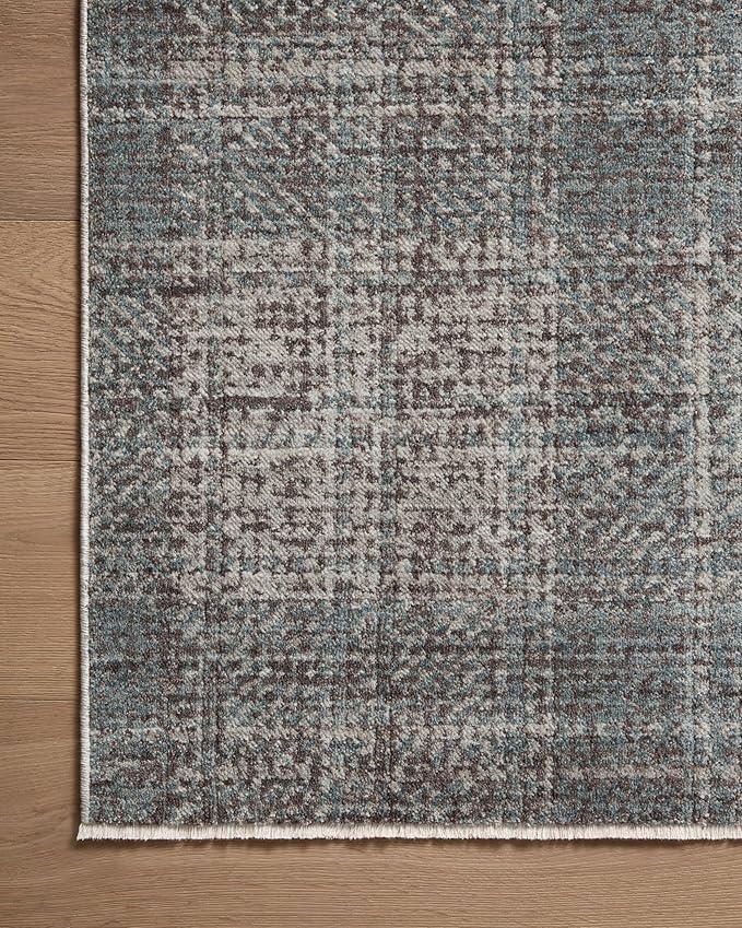 Loloi Angela Rose Ember Collection EMB-09 Denim/Charcoal 2'-7" x 7'-6" Runner Rug
