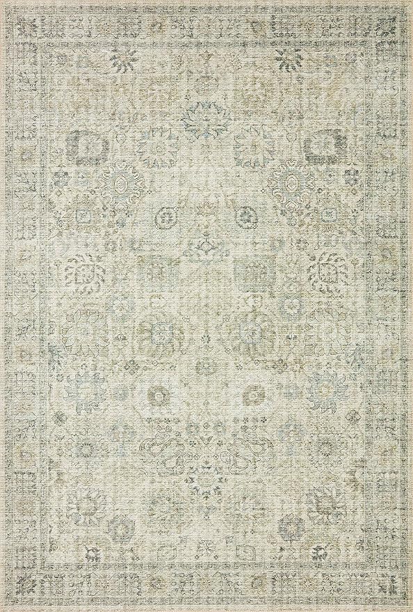 Loloi II Skye Collection SKY-14 Natural/Sage 3'-6" x 5'-6" Accent Rug