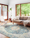 Loloi Skye Collection SKY-12 Ocean/Multi 2'-6" x 12'-0" Runner Rug