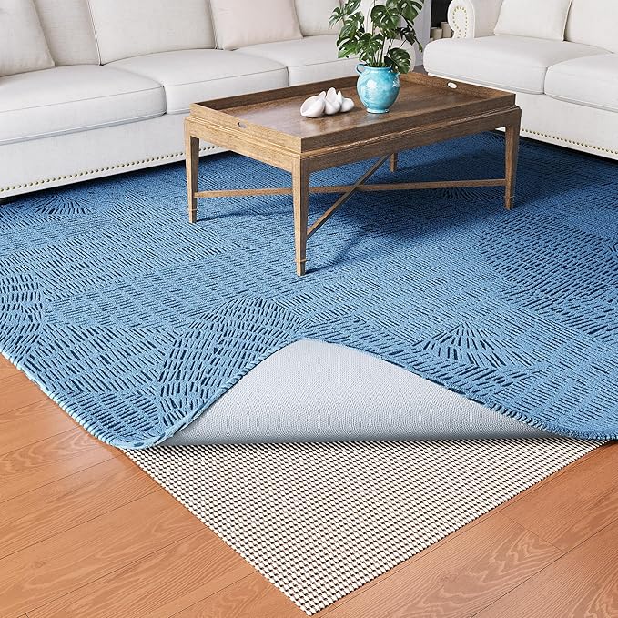 Non-Slip Rug Pad Gripper 2.5x14 Feet, Anti Skid Mat for Kitchen Hallway Runner Rug, Keeps Rugs in Position and Safe, Thick Cushioned Carpet Pad for Hardwood Floors Protection
