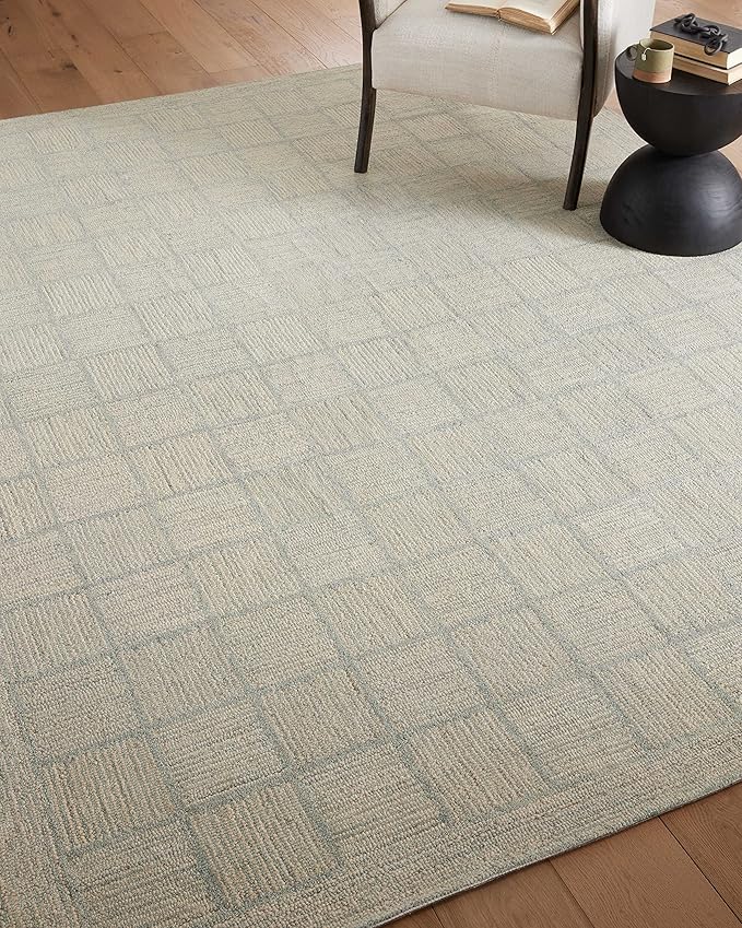 Loloi Chris Loves Julia Francis Collection FRA-03 Silver/Sky 3'-6" x 5'-6" Accent Rug