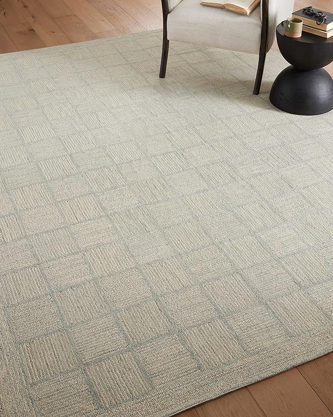 Loloi Chris Loves Julia Francis Collection FRA-03 Silver/Sky 7'-9" x 9'-9" Area Rug
