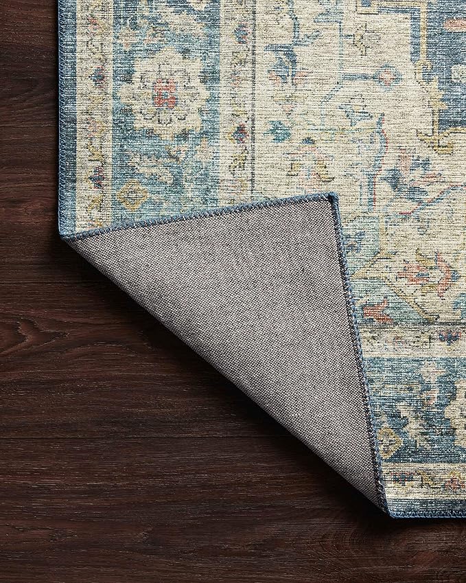 Loloi Skye Collection SKY-12 Ocean/Multi 7' x 9' Oval Area Rug