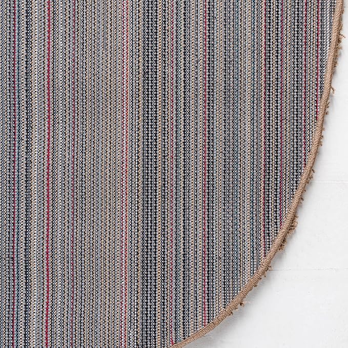 Unique Loom Solid Shag Collection Area Rug (7' 1" Round, Sandy Brown)